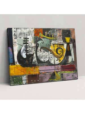 Popcas Pablo Picasso Müzikal Duvar Sanatı - Kanvas Tablo Duvar Dekorasyonu