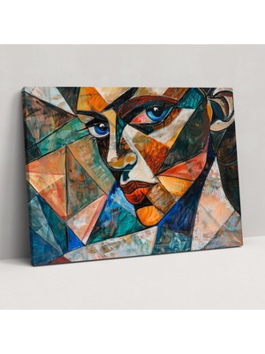 Popcas Pablo Picasso Tarzı Duvar Sanatı - Ev Dekorasyonu ve Portre Kanvas Tablo