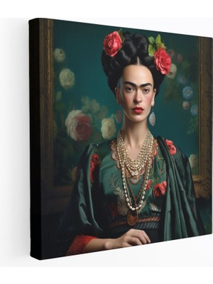 Popcas Frida Kahlo Kanvas Tablo - Duvar Sanatı