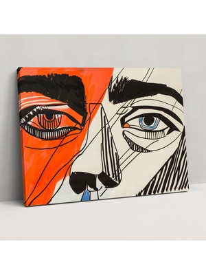 Popcas Pablo Picasso Duvar Sanatı - Soyut Sanat Kanvas Tablo