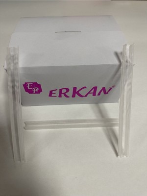 Hodbehod 5 mm Gelinlik Türban Kılçığı - 10000 Adet, Şeffaf Beyaz, Dayanıklı Nylondan Üretilmiştir, Kutu ile Birlikte