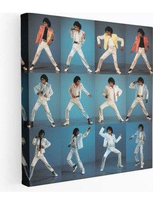 Popcas Micheal Jackson Duvar Dekorasyonu - Dinamik Dans Koleksiyonu - Ilham Veren Micheal Jackson Efsanevi Dans Pozları Micheal Jackson
