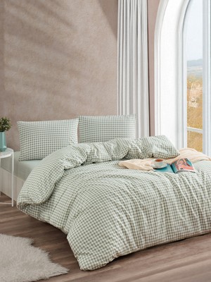 Tabu Home Mint Renkli Ranforce Tek Kişilik Nevresim Seti 160 x 220 cm Düz Desenli