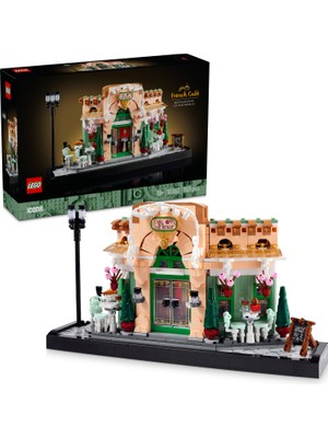 LEGO® Icons Fransız Kafe 10362 - Yetişkinler için Koleksiyonluk Dekoratif Model Yapım Seti (1101 Parça)