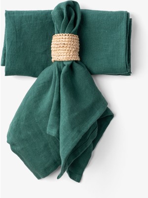 Lona 2'li Keten Kumaş Servis Sunum Peçetesi 45X45