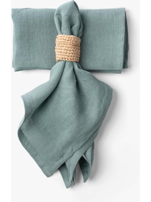 Lona 2'li Keten Kumaş Servis Sunum Peçetesi 45X45