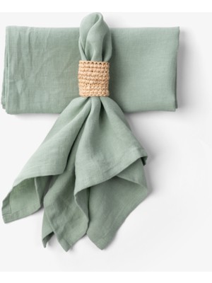 Lona 2'li Keten Kumaş Servis Sunum Peçetesi 45X45