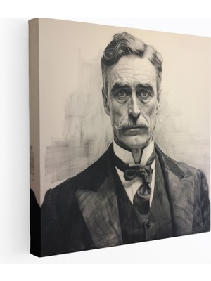 Popcas Klasik Beyefendi Duvar Dekorasyonu - Klasik Kanvas Tablo Sanatı Ev Dekorasyonu