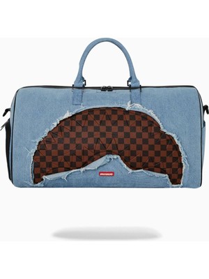 Denim Shark Duffle, Lüks Denim Spor ve Seyahat Çantası