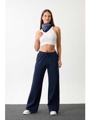 Keten Karışımlı Bol Kesim Pantolon