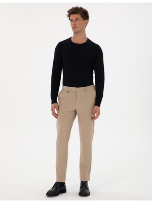 Pierre Cardin Erkek Bej Ex. Slim Fit Kumaş Pantolon 50311574-VR011