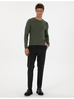 Pierre Cardin Erkek Antrasit Ex. Slim Fit Kumaş Pantolon 50311574-VR006