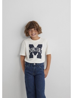 Mavi MVJNS 91 Baskılı Ekru Tişört 6610368-70057