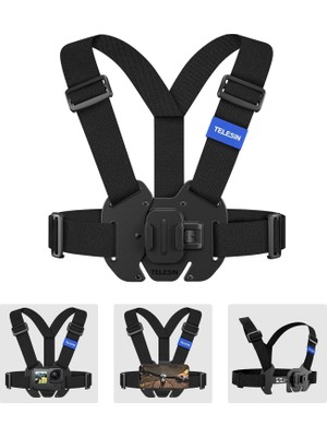 Aksiyon Kamera Göğüs Askısı | Gopro Uyumlu Göğüs Askı | Aksiyon Kameralar Için Yelek Göğüs Kayışı Gopro Hero9/10/11/12/13 Uyumlu , Osmo Action 3/4/5 Uyumlu , Ace Pro / Ace Pro 2 Uyumlu