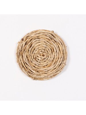 Mylamp Side Doğal Abaka 25 cm Duvar Dekorasyon Tabağı