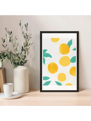 1 Adet Lacivert Mdf Zeminli Koyu Gri Geometrik Mdf Çerçeve Görünümlü Mdf Tablo