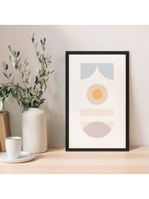 1 Adet Mdf Zeminli Altın Minimal Mdf Çerçeve Görünümlü Mdf Tablo