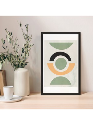 1 Adet Krem Mdf Zeminli Açık Bej Minimal Mdf Çerçeve Görünümlü Mdf Tablo