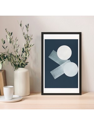 1 Adet Altın Desen Zeminli Gümüş Spiral Mdf Çerçeve Görünümlü Mdf Tablo