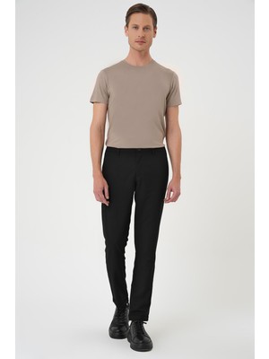 P 1165 Slim Fit Siyah Klasik Pantolon