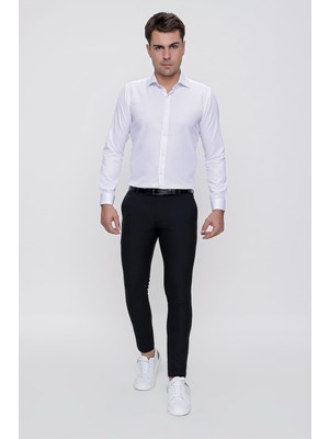 Efor Erkek P 1086 Slim Fit Siyah Spor Pantolon
