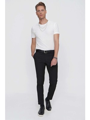 P 1102 Slim Fit Siyah Spor Pantolon