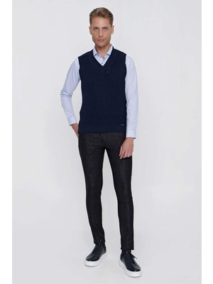 Efor Erkek Slim Fit Beş Cep Likralı Siyah Jean Kot Pantolon Denim 101