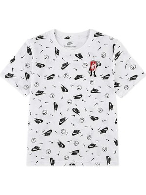 Nıke Aop Boxyb Ss Tee Erkek Çocuk Tişört 86N330