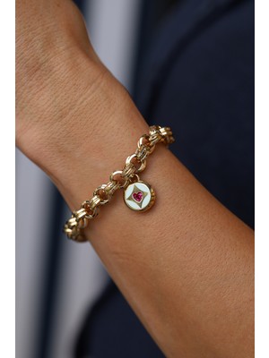 14 Ayar Altın Cetaş Kozmos Bileklik