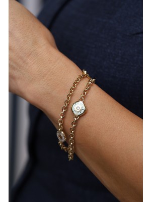 14 Ayar Altın Cetaş Sole Bileklik