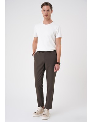 Efor Erkek Comfort Fit Rahat Kalıp Beli Lastikli Toprak Jogger Pantolon P 1184