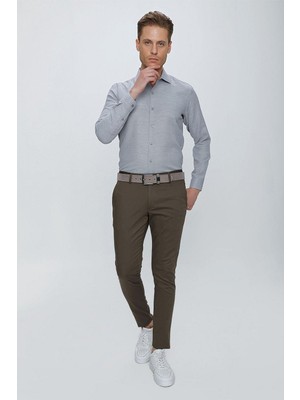 P 1112 Slim Fit Toprak Spor Pantolon