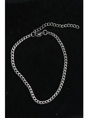 316L Çelik Ince Klasik Model Gümüş Renk Erkek Bileklik