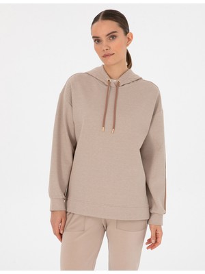 Pierre Cardin Kadın Camel Comfort Fit Sweatshirt 50309135-VR015