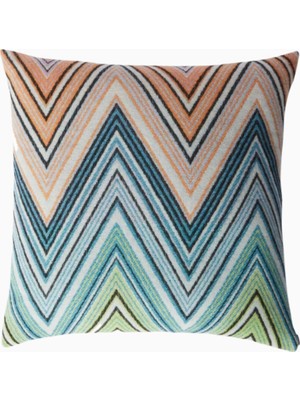 Plume Dekoratif Yastık, Chevron Desenli