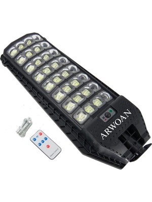 Solar Işık Sensörlü Güneş Enerjili Sokak ve Bahçe Lambası Uzaktan Kumandalı LED Aydınlatma