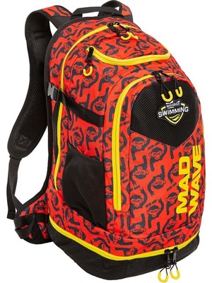 Mad Wave Sırt Çantası Lane Kırmızı Desenli 45LT