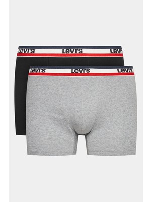 Levi's Streç Pamuklu 2 Pack Boxer Erkek Boxer 37149