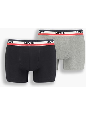 Levi's Streç Pamuklu 2 Pack Boxer Erkek Boxer 37149