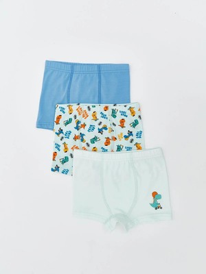 Baskılı Erkek Çocuk Boxer 3'lü  (W5)