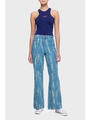Les Benjamins Slim Fit Halter Yaka Logolu Top Bayan Top LB25SSUNLFUTN