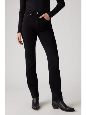 Levi's 501 Straight Fit Normal Bel Düz Paça Jeans Bayan Kot Pantolon 12501