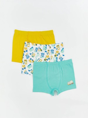 Baskılı Erkek Çocuk Boxer 3'lü  (W5)