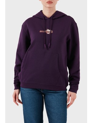 Les Benjamins Pamuklu Regular Fit Kanguru Cepli Kapüşonlu Sweat Bayan Sweat LB24FWEAPFUHD