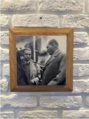 Masif Çerçeveli Doğaltaş Mermer Tablo Pano 26X26 cm