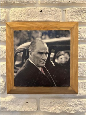 Masif Çerçeveli Doğaltaş Mermer Tablo Pano 26X26 cm