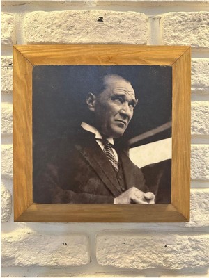 Masif Çerçeveli Doğaltaş Mermer Tablo Pano 26X26 cm