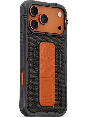 iPhone 17 Pro Max Uyumlu Kılıf Skinarma M-Safe Şarj Özellikli Airbag Standlı Phantom Kapak Yeşil