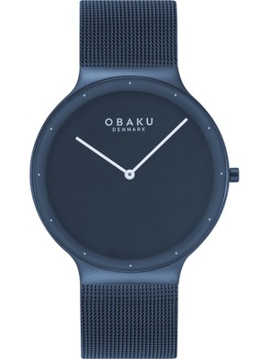 Obaku Denmark V307GXLLML Quartz Hasır Lacivert Safir Cam 40 mm Erkek Kol Saati