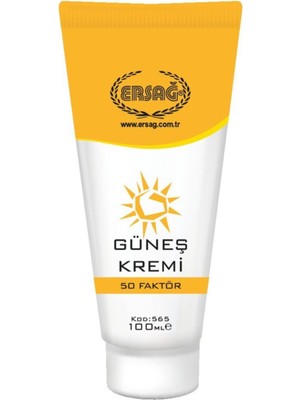 Ersağ Güneş Kremi 50 Faktörlü 100 ml